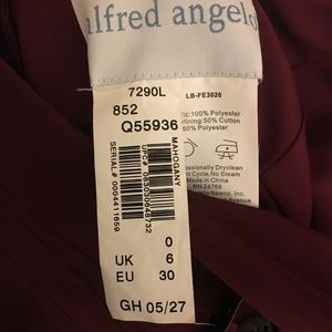 Alfred Angelo bridesmaid dress